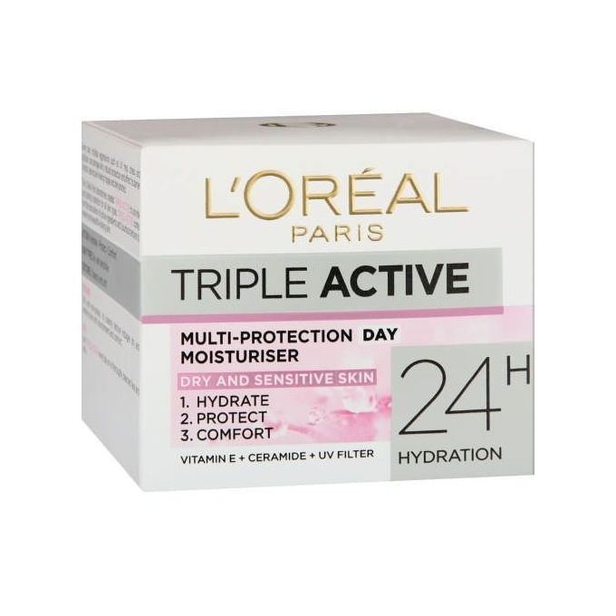 LOREAL PARIS TRIPLE ACTIVE DAY SENSITIVE SKIN 50ML