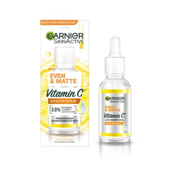 GARNIER EVEN &amp; MATTE VITAMIN C BOOSTER SERUM 30ML