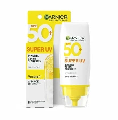 GARNIER SUPER UV INVISIBLE SERUM SUNSCREEN SPF 50 30ML